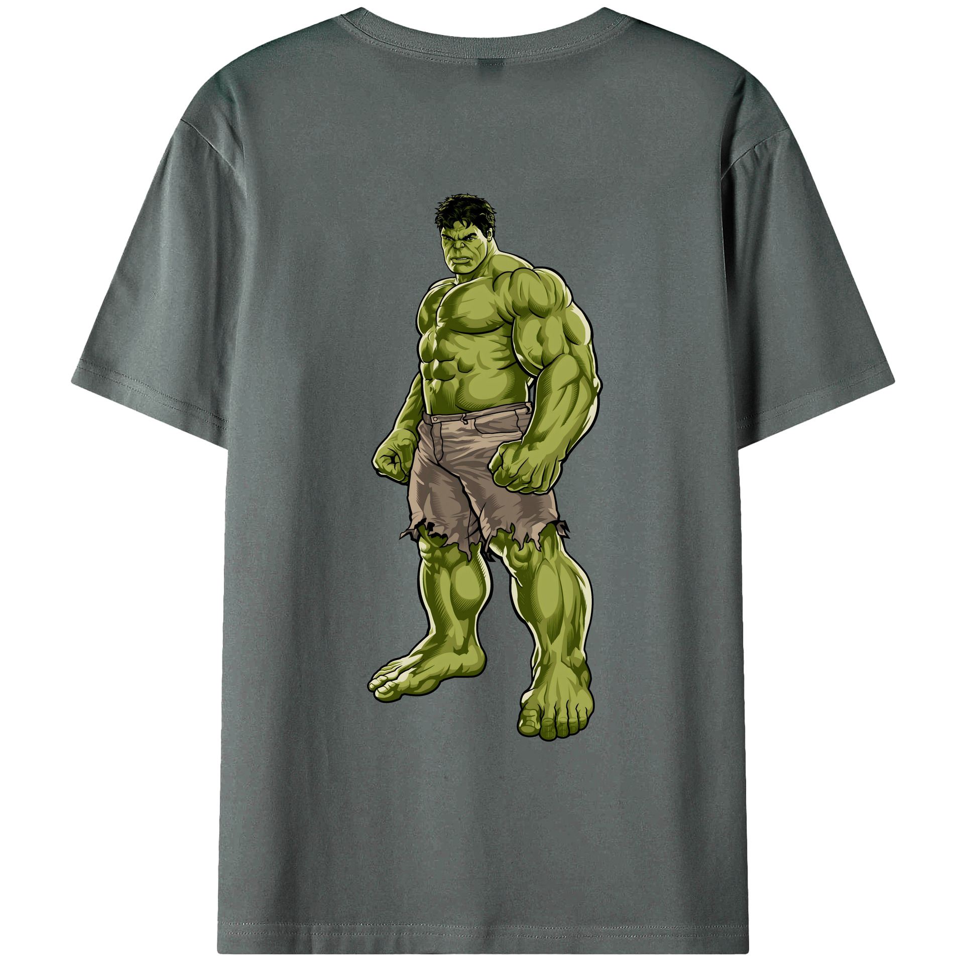 （画像用） アベンジャーズ The Avengers 綿100％ メンズ半袖Tシャツ（バックプリント） 通気性